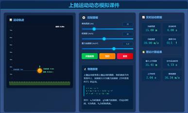 上抛运动动态模拟