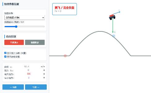 汽车过拱形与凹形路面