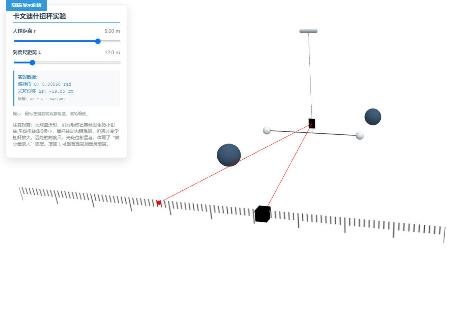 3D演示卡文迪什扭称实验