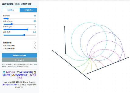 旋转圆模型(可自定义挡板)