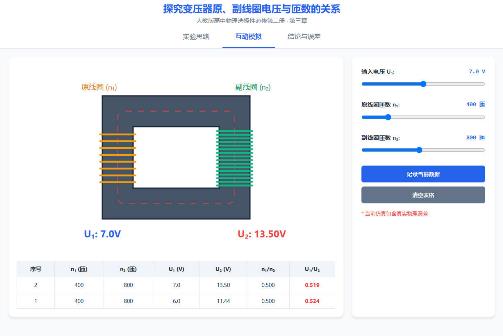 探究原、副线圈电压与匝数关系