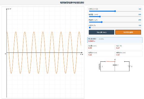 观察振荡电路中电压的波形